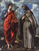 El Greco, SS.John the Evangelist and Francis